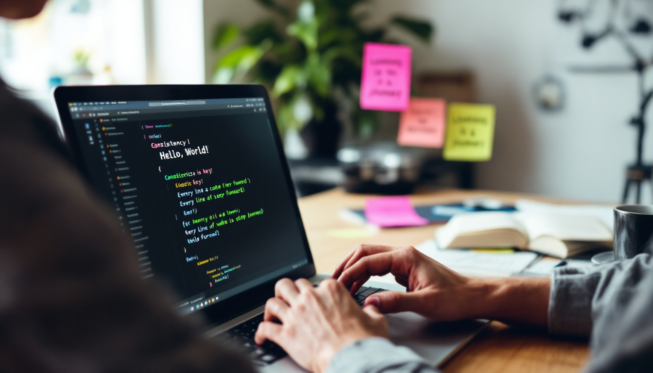 파이썬 기초 독학의 성공을 응원하는 마음을 담은 'Hello, World!' 실습 이미지